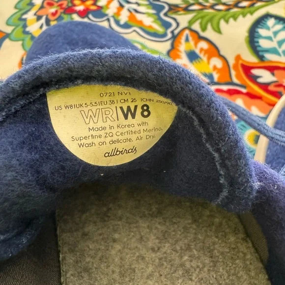 Women allbird Blue Shoes 8 - Picture 6 of 6